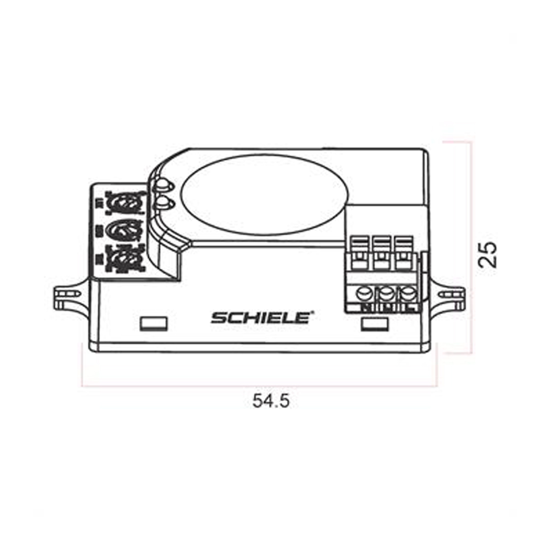 سنسور مایکروویو (داخل چراغ روکار)شیلهSC 701E